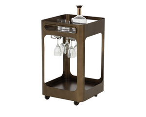 Alarion Bar Cart - perfect storage for drinks and glassware | Image 6 | InSTYLE Home & Rugs