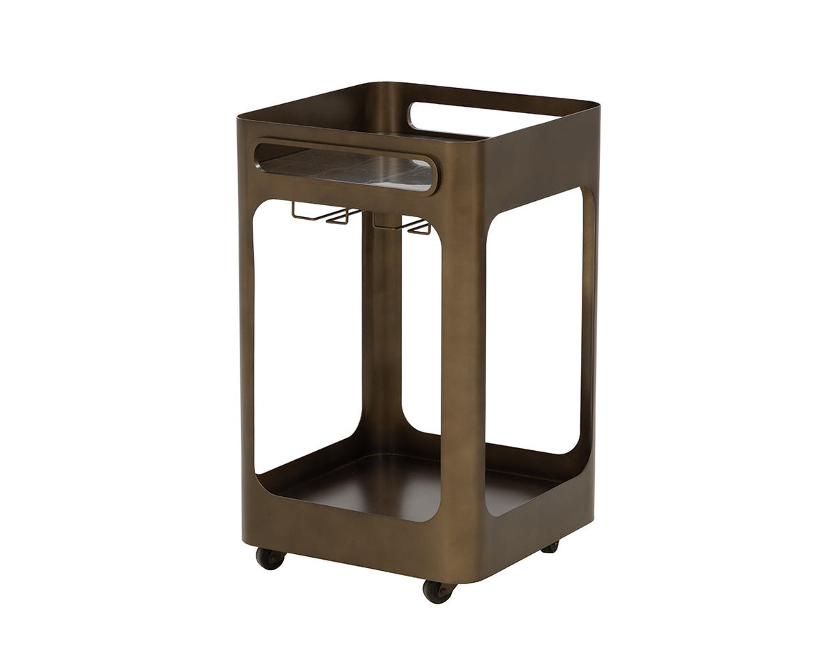 Alarion Bar Cart - perfect storage for drinks and glassware | Image 7 | InSTYLE Home & Rugs