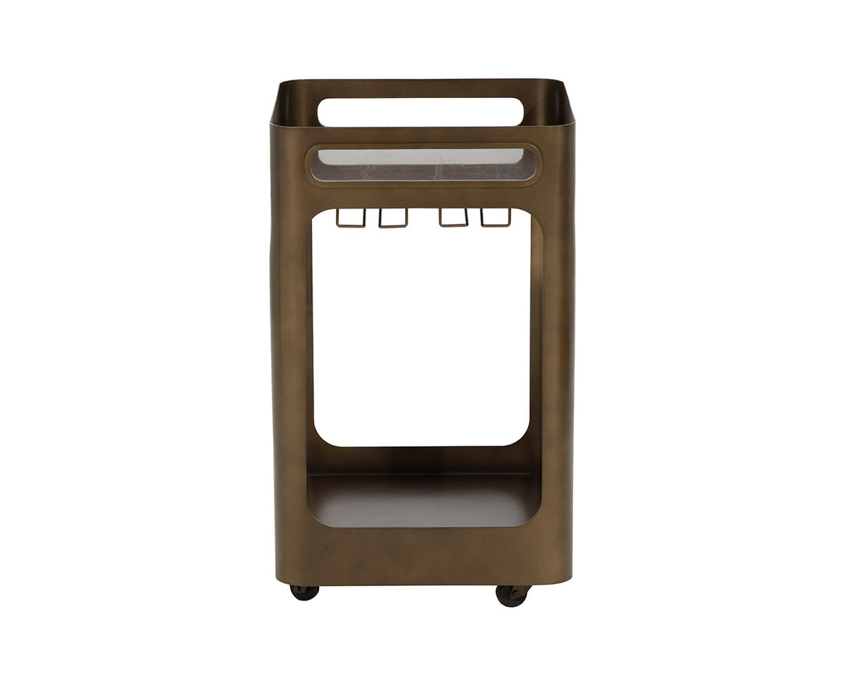 Alarion Bar Cart - perfect storage for drinks and glassware | Image 8 | InSTYLE Home & Rugs
