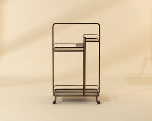 Piet Bar Cart - perfect storage for drinks and glassware | Image 3 | InSTYLE Home & Rugs