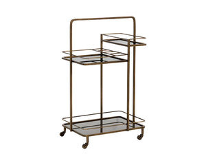 Piet Bar Cart - perfect storage for drinks and glassware | Image 7 | InSTYLE Home & Rugs