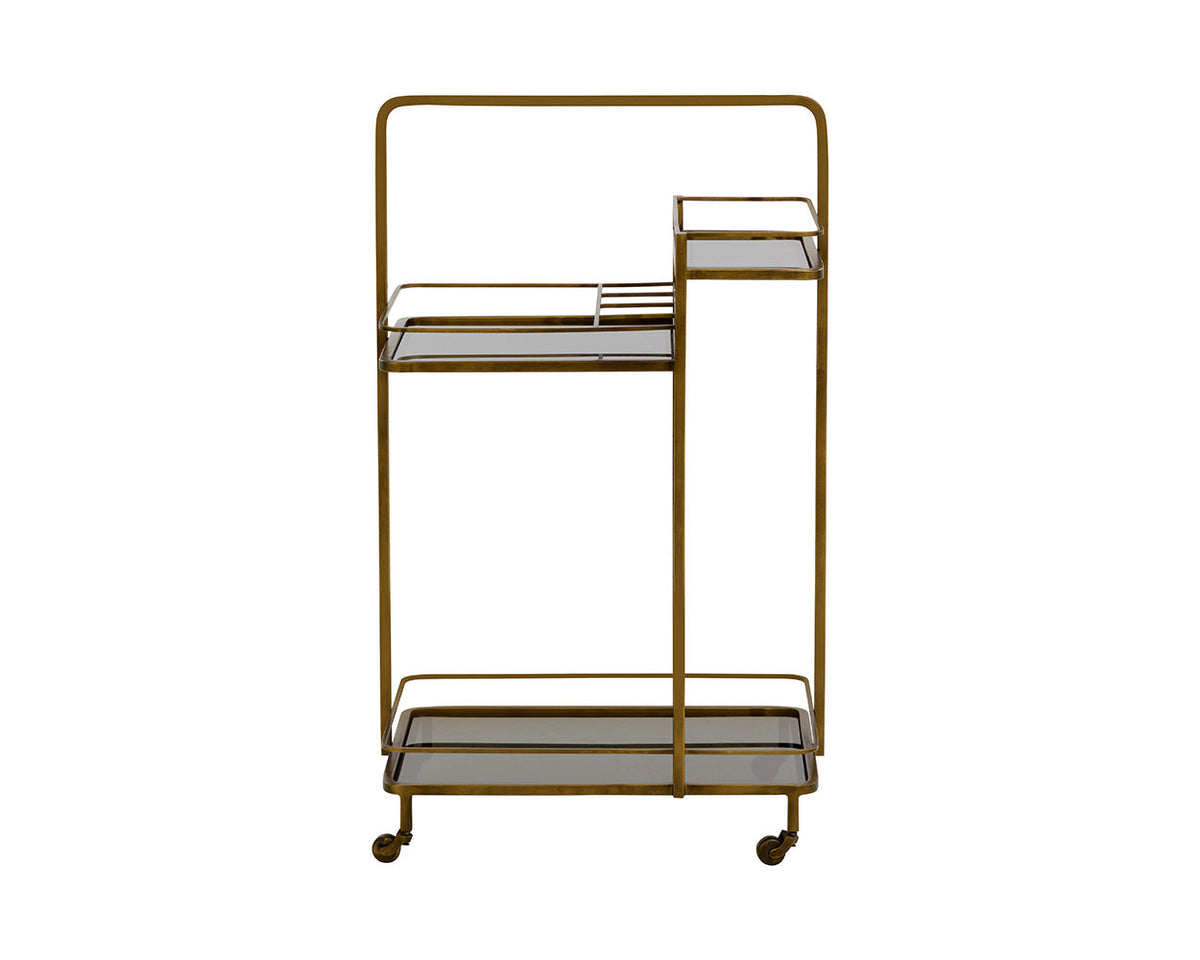 Piet Bar Cart - perfect storage for drinks and glassware | Image 8 | InSTYLE Home & Rugs