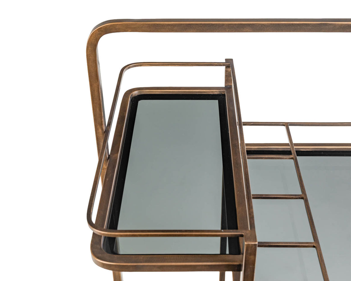 Piet Bar Cart - perfect storage for drinks and glassware | Image 12 | InSTYLE Home & Rugs