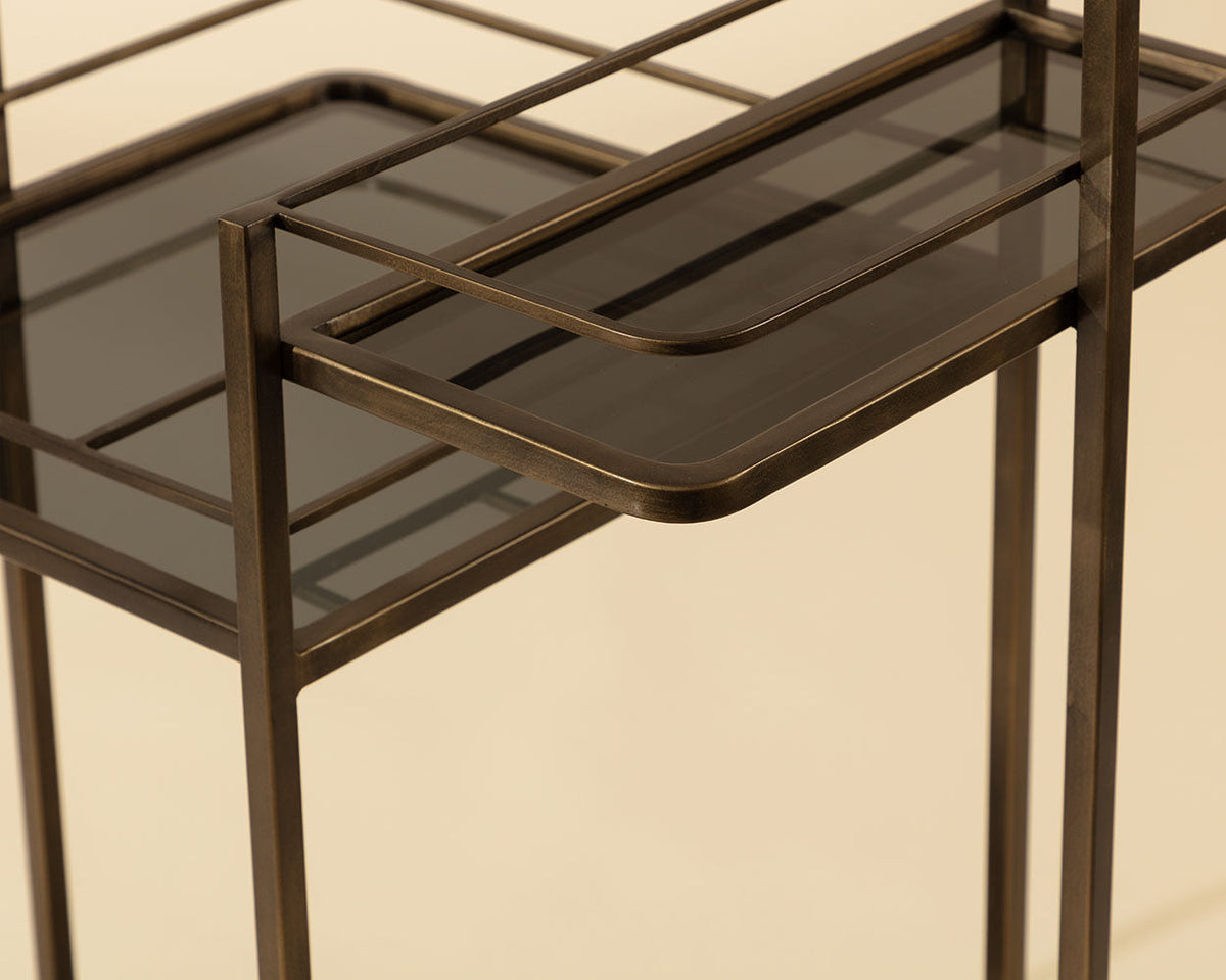 Piet Bar Cart - perfect storage for drinks and glassware | Image 5 | InSTYLE Home & Rugs