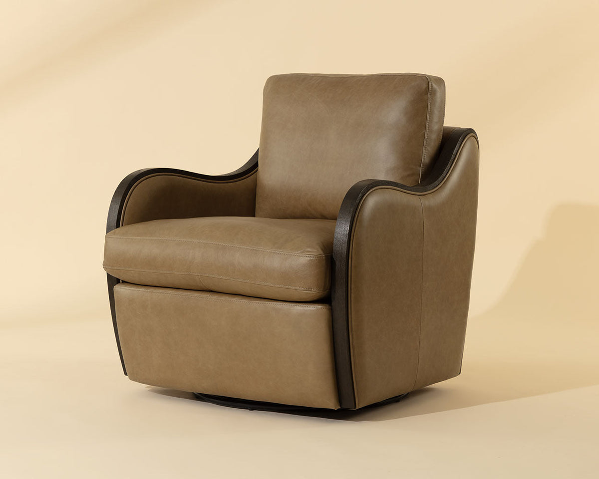 Arnaud Swivel Lounge Chair - comfortable chairs for relaxation | Image 11 | InSTYLE Home & Rugs