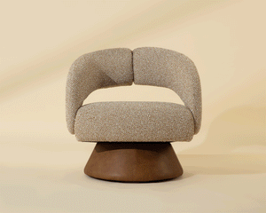 Gemello Swivel Lounge Chair - perfect for casual unwinding | Image 3 | InSTYLE Home & Rugs