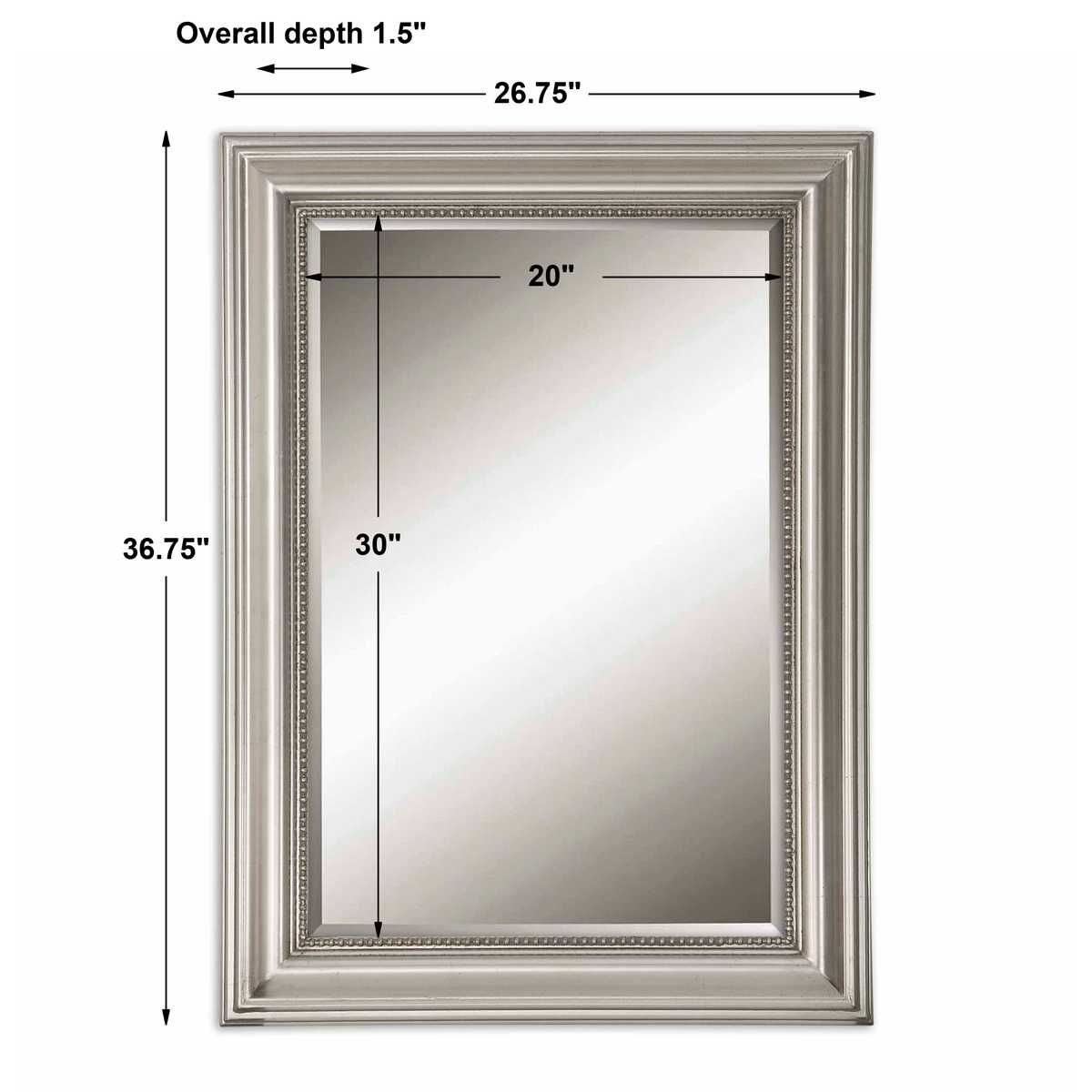 Stuart Mirror, Silver - modern mirror with sleek design for contemporary interiors | Image 5 | InSTYLE Home & Rugs