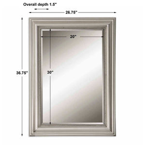 Stuart Mirror, Silver - modern mirror with sleek design for contemporary interiors | Image 5 | InSTYLE Home & Rugs