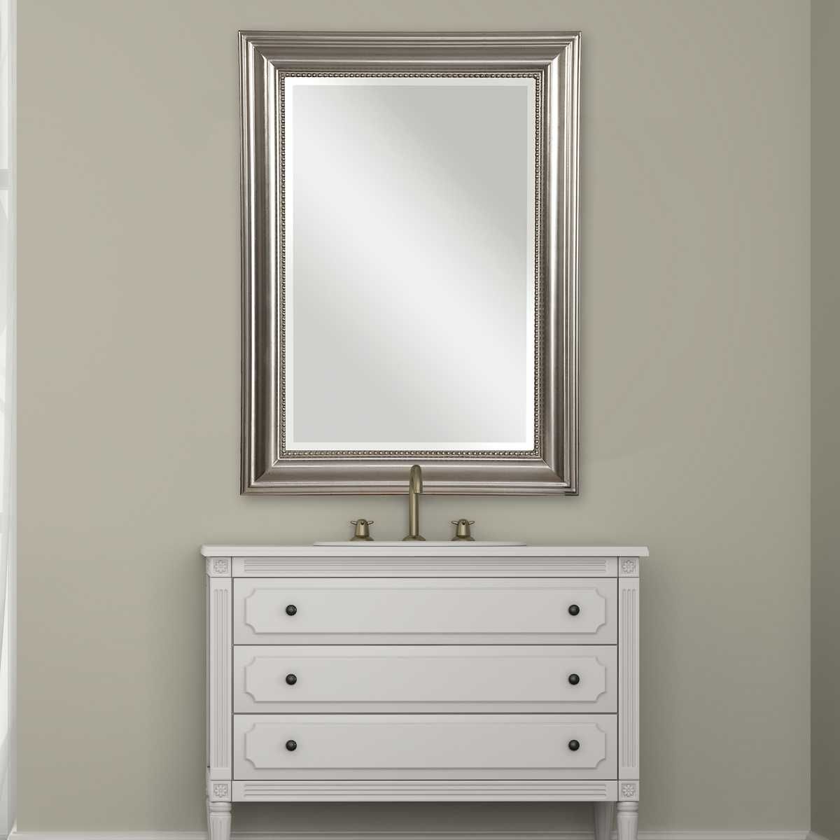Stuart Mirror, Silver - modern mirror with sleek design for contemporary interiors | Image 4 | InSTYLE Home & Rugs