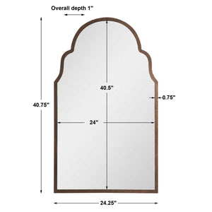 Brayden Arch Mirror, Bronze - modern mirror with sleek design for contemporary interiors | Image 8 | InSTYLE Home & Rugs