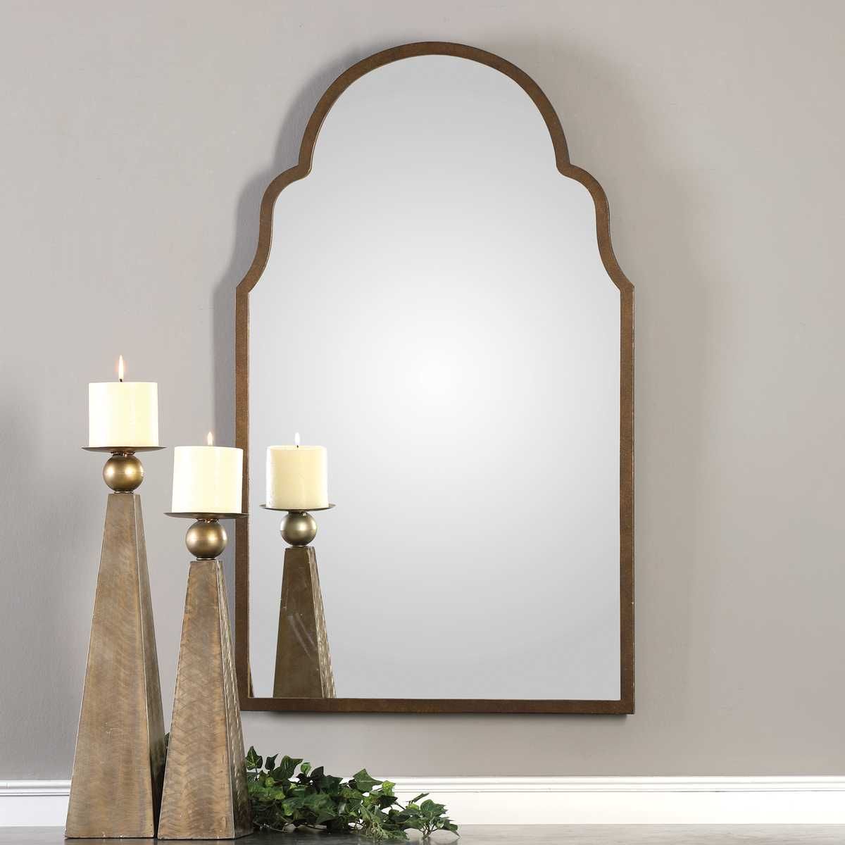 Brayden Arch Mirror, Bronze - modern mirror with sleek design for contemporary interiors | Image 5 | InSTYLE Home & Rugs