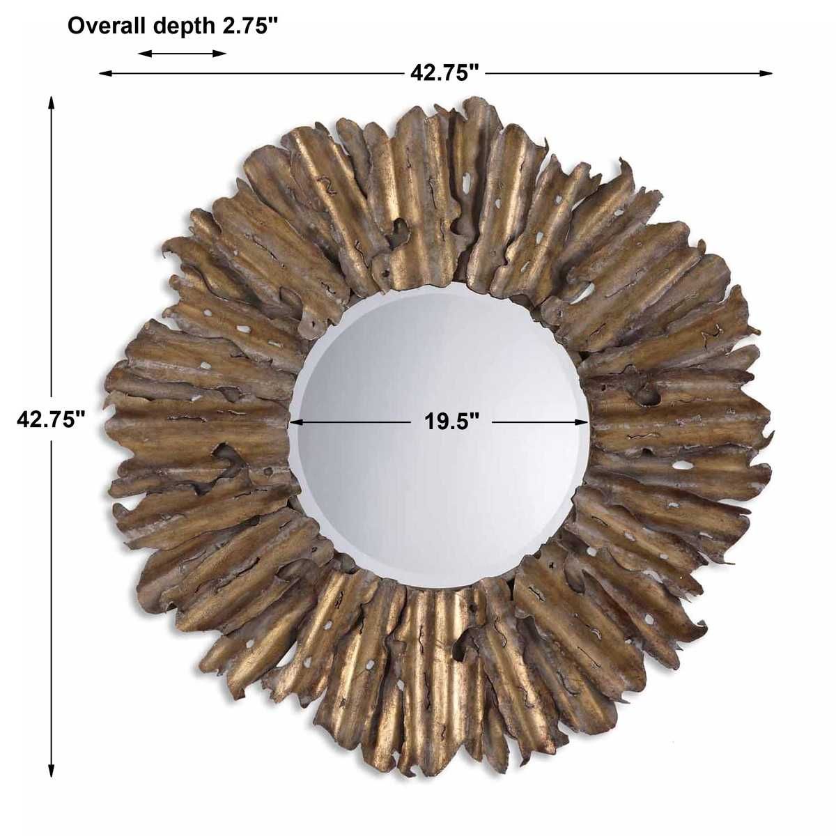 Hemani Round Mirror - elegant mirror for adding style and light to any room | Image 4 | InSTYLE Home & Rugs