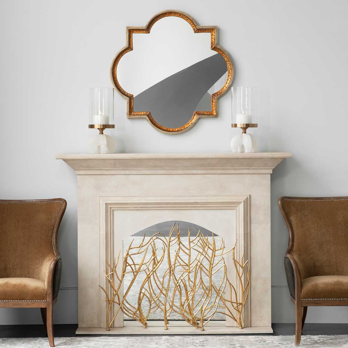 Lourosa Quatrefoil Mirror - full-length mirror for creating the illusion of space and light | Image 3 | InSTYLE Home & Rugs