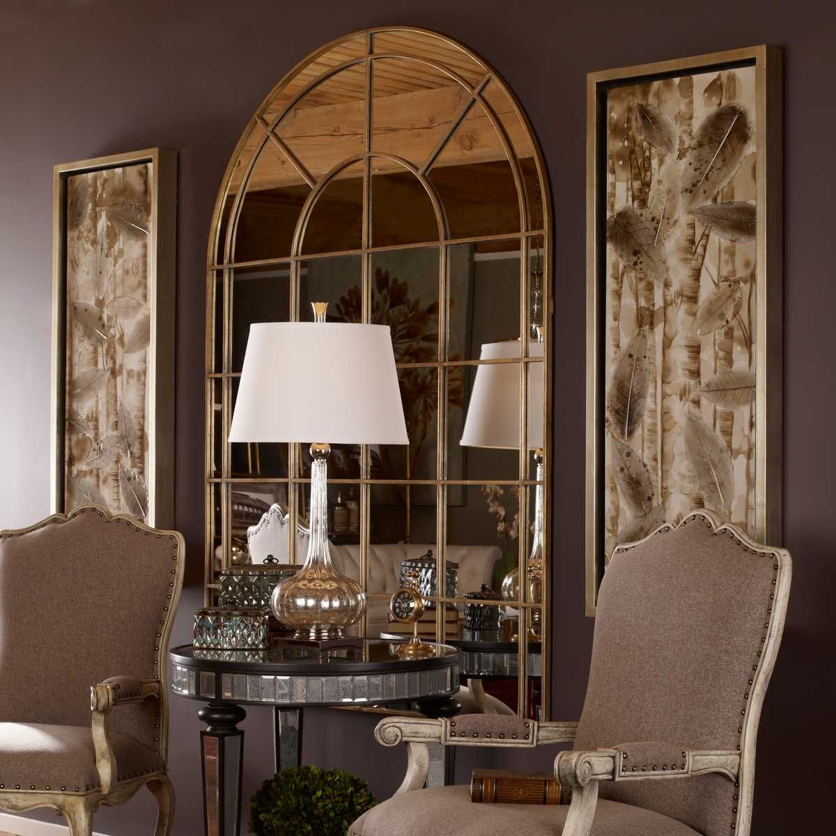Grantola Arch Mirror, Gold - modern mirror with sleek design for contemporary interiors | Image 3 | InSTYLE Home & Rugs