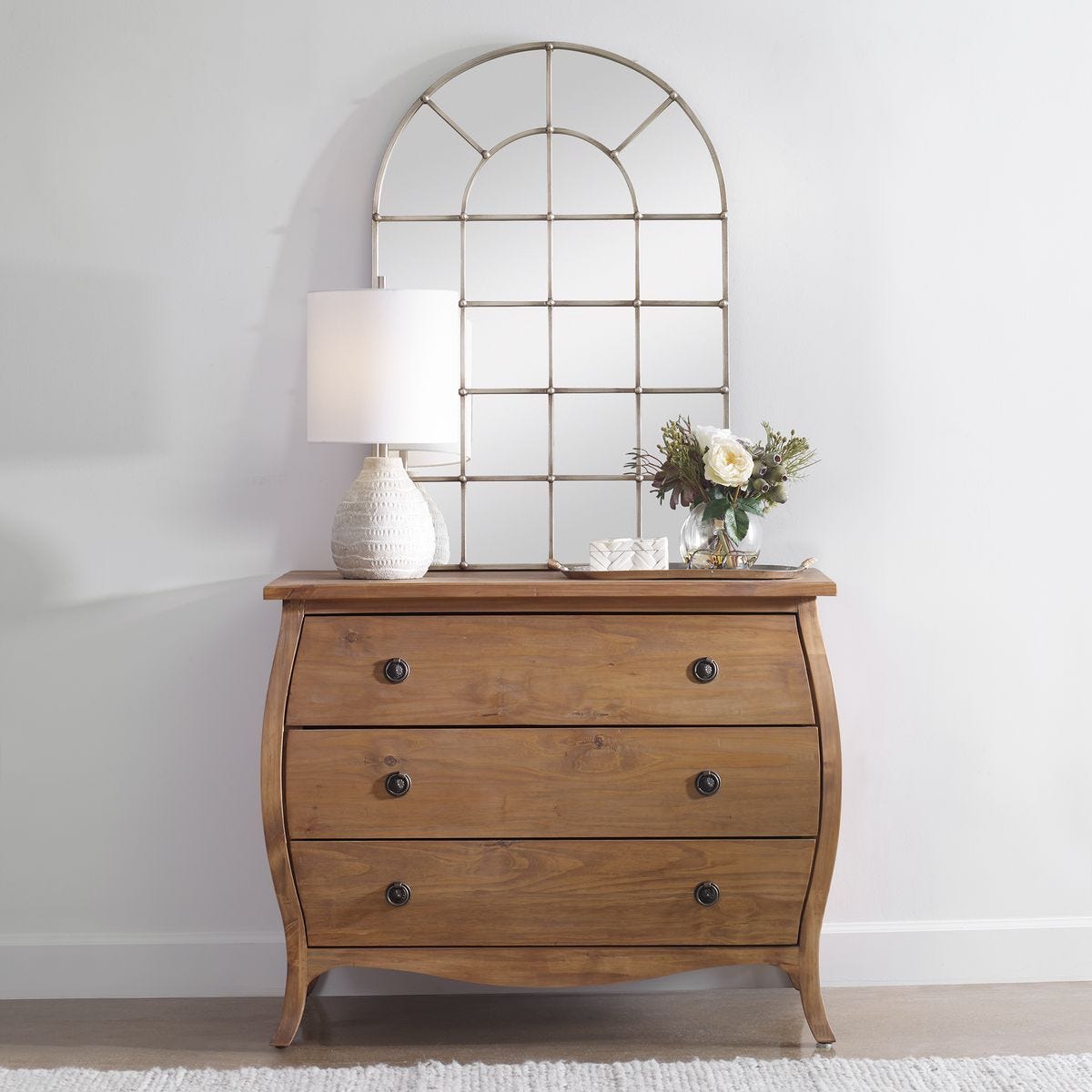 Barwell Arch Mirror - modern mirror with sleek design for contemporary interiors | Image 1 | InSTYLE Home & Rugs