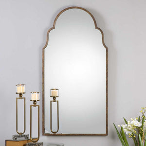 Brayden Tall Arch Mirror, Bronze - full-length mirror for creating the illusion of space and light | Image 1 | InSTYLE Home & Rugs