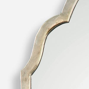 Brayden Petite Arch Mirror, Champagne - elegant mirror for adding style and light to any room | Image 5 | InSTYLE Home & Rugs