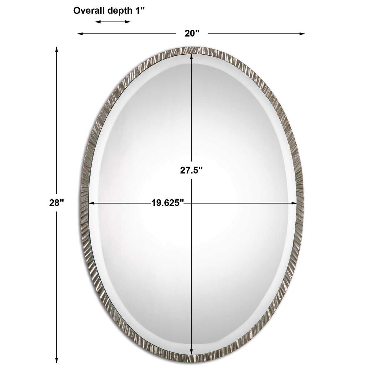 Annadel Oval Mirror - full-length mirror for creating the illusion of space and light | Image 5 | InSTYLE Home & Rugs
