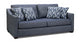 Superstyle Fabric Condo Sofa - Fonzo Blue