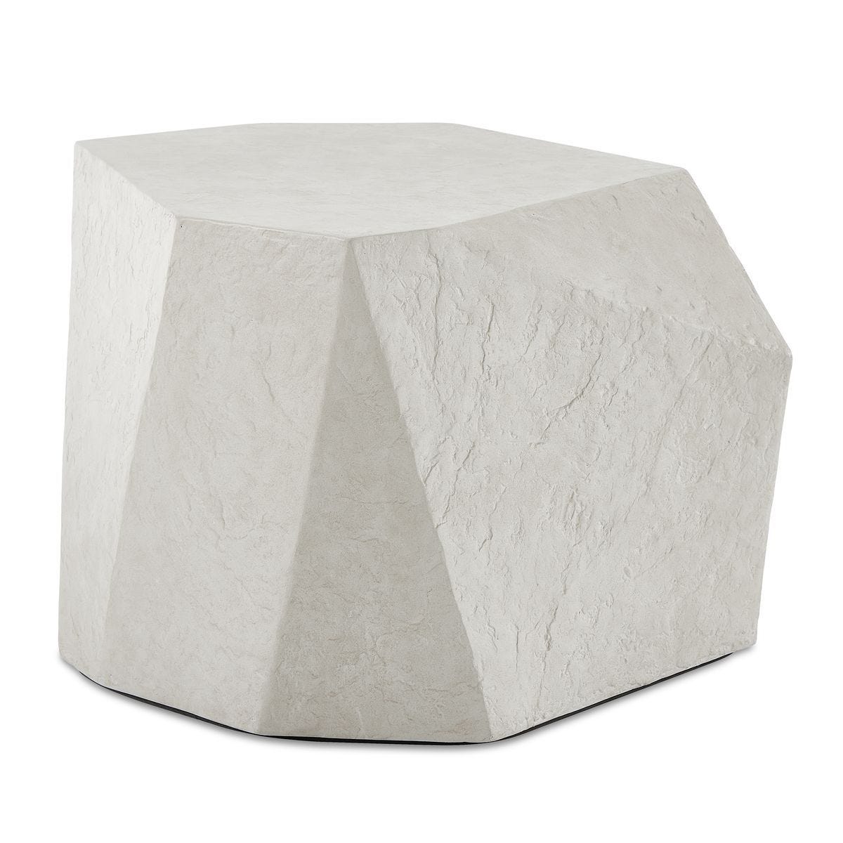 Parra Indoor-Outdoor Side Table, Limestone - available in a variety of materials and styles | Image 1 | InSTYLE Home & Rugs