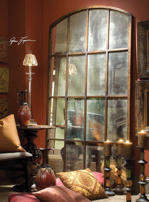 Amiel Large Arch Mirror, Bronze - elegant mirror for adding style and light to any room | Image 5 | InSTYLE Home & Rugs