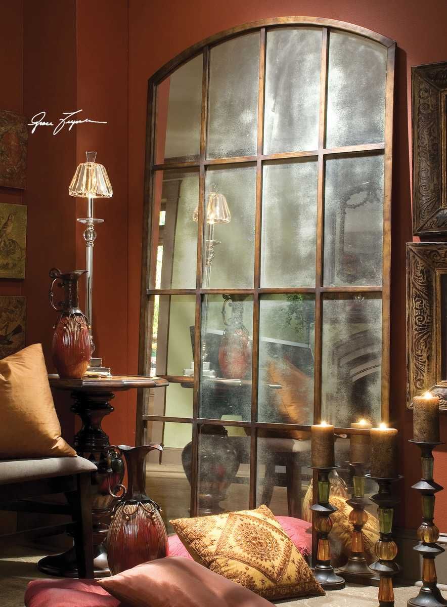 Amiel Large Arch Mirror, Bronze - elegant mirror for adding style and light to any room | Image 5 | InSTYLE Home & Rugs