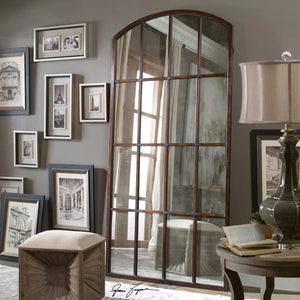 Amiel Large Arch Mirror, Bronze - elegant mirror for adding style and light to any room | Image 4 | InSTYLE Home & Rugs