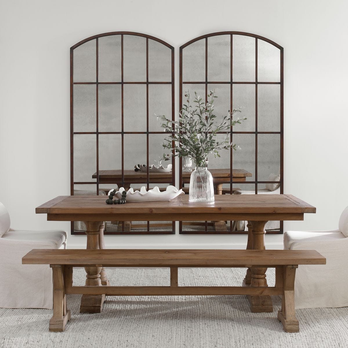 Amiel Large Arch Mirror, Bronze - elegant mirror for adding style and light to any room | Image 1 | InSTYLE Home & Rugs
