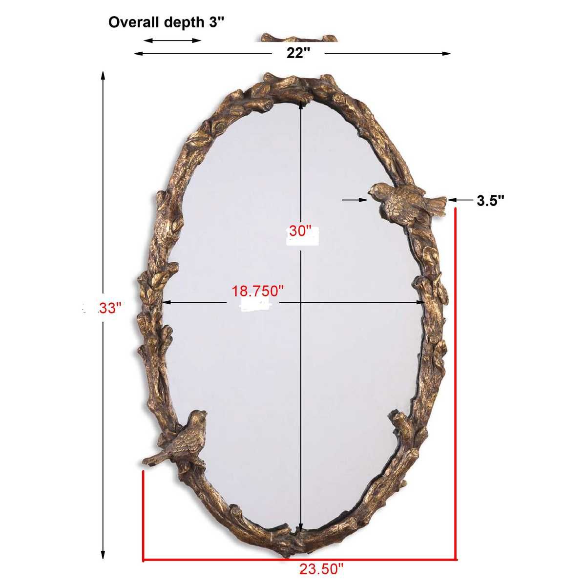 Paza Oval Mirror - full-length mirror for creating the illusion of space and light | Image 3 | InSTYLE Home & Rugs
