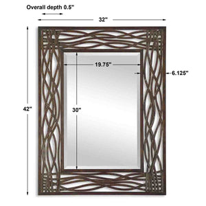 Dorigrass Mirror - modern mirror with sleek design for contemporary interiors | Image 3 | InSTYLE Home & Rugs