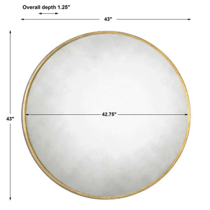 JUNIUS ROUND MIRROR - modern mirror with sleek design for contemporary interiors | Image 6 | InSTYLE Home & Rugs