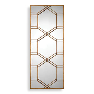 Kennis Mirror, Gold - full-length mirror for creating the illusion of space and light | Image 2 | InSTYLE Home & Rugs