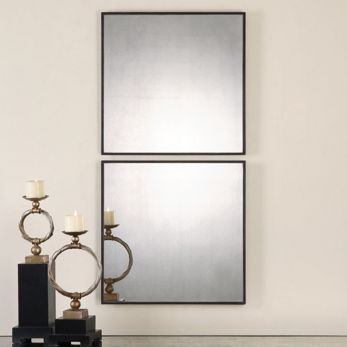 Matty Square Mirrors, S/2 - elegant and functional accent pieces for any room | Image 1 | InSTYLE Home & Rugs