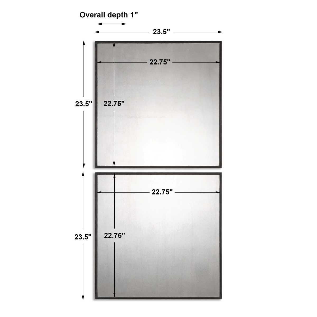 Matty Square Mirrors, S/2 - elegant and functional accent pieces for any room | Image 4 | InSTYLE Home & Rugs