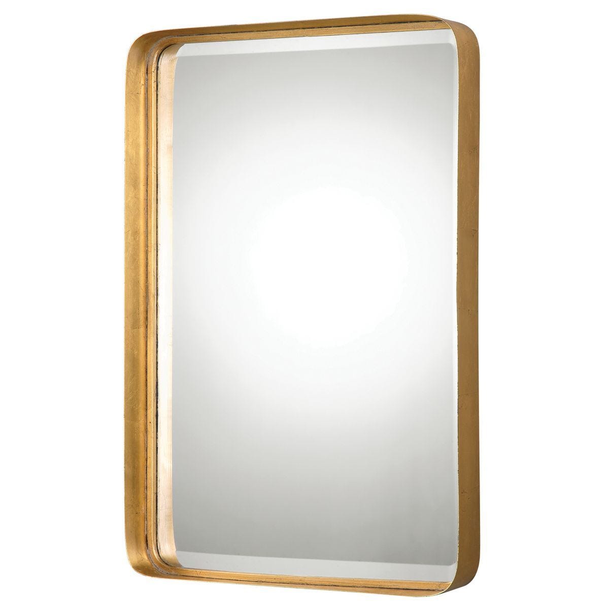 Crofton Vanity Mirror, Gold - full-length mirror for creating the illusion of space and light | Image 6 | InSTYLE Home & Rugs