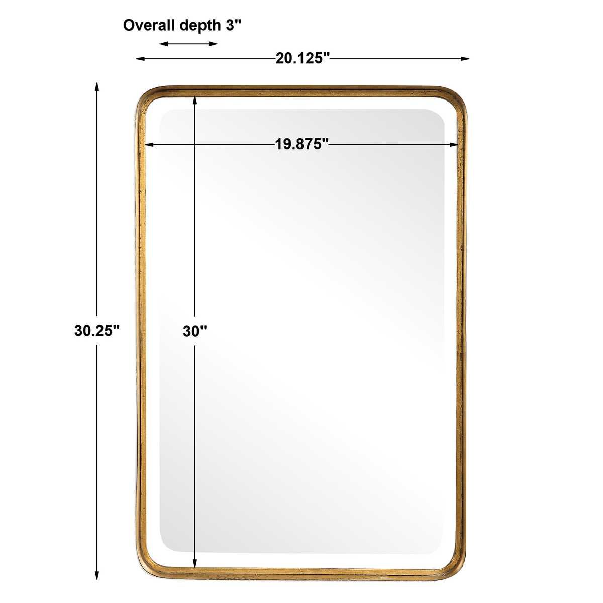 Crofton Vanity Mirror, Gold - full-length mirror for creating the illusion of space and light | Image 7 | InSTYLE Home & Rugs