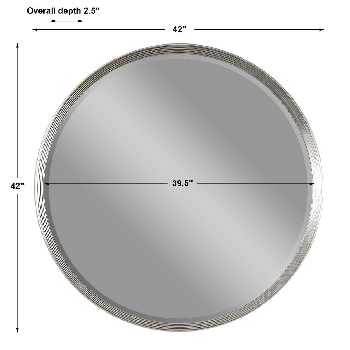 Serenza Round Mirror - modern mirror with sleek design for contemporary interiors | Image 4 | InSTYLE Home & Rugs