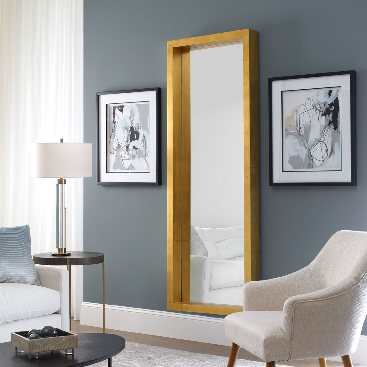 Edmonton Mirror - full-length mirror for creating the illusion of space and light | Image 1 | InSTYLE Home & Rugs