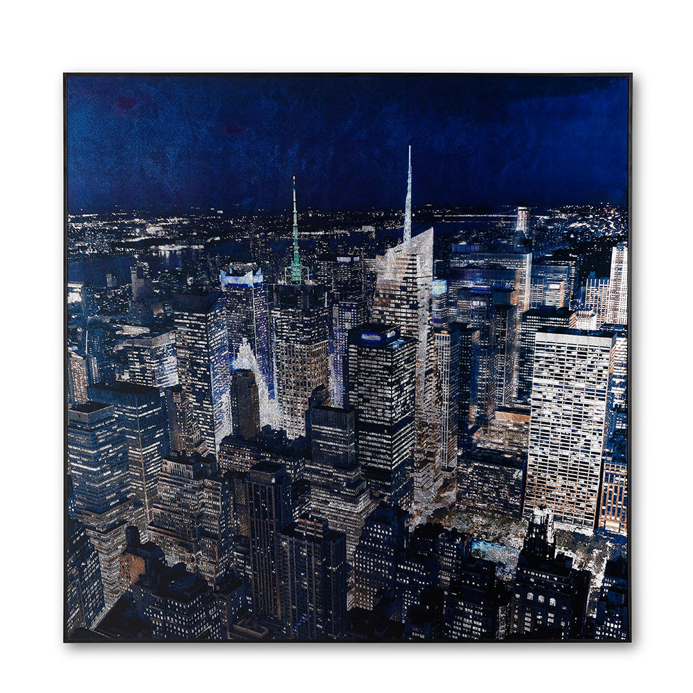 Wall Art XC-0088 Skyscraper Acrylic Painting 100 x 100 cm - find unique and stylish pieces to express your personality | Image 1 | InSTYLE Home & Rugs