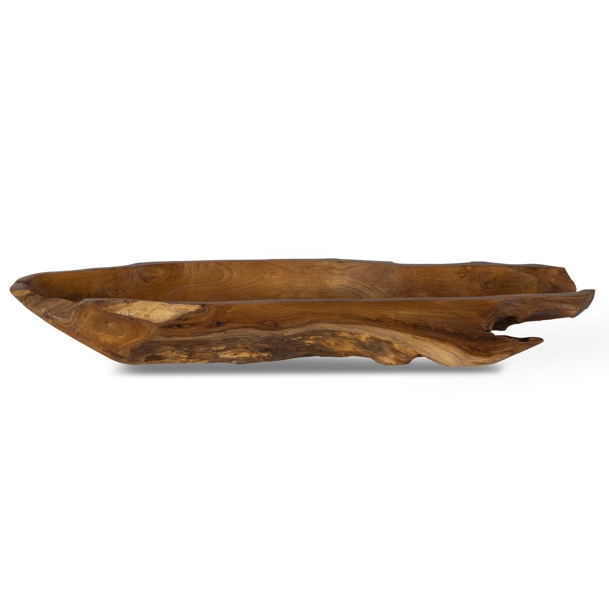 Teak Leaf Indoor-Outdoor Bowl - modern decorative bowl for displaying fruit or decorative items | Image 2 | InSTYLE Home & Rugs