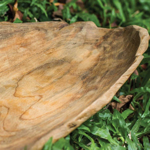 Teak Leaf Indoor-Outdoor Bowl - modern decorative bowl for displaying fruit or decorative items | Image 7 | InSTYLE Home & Rugs