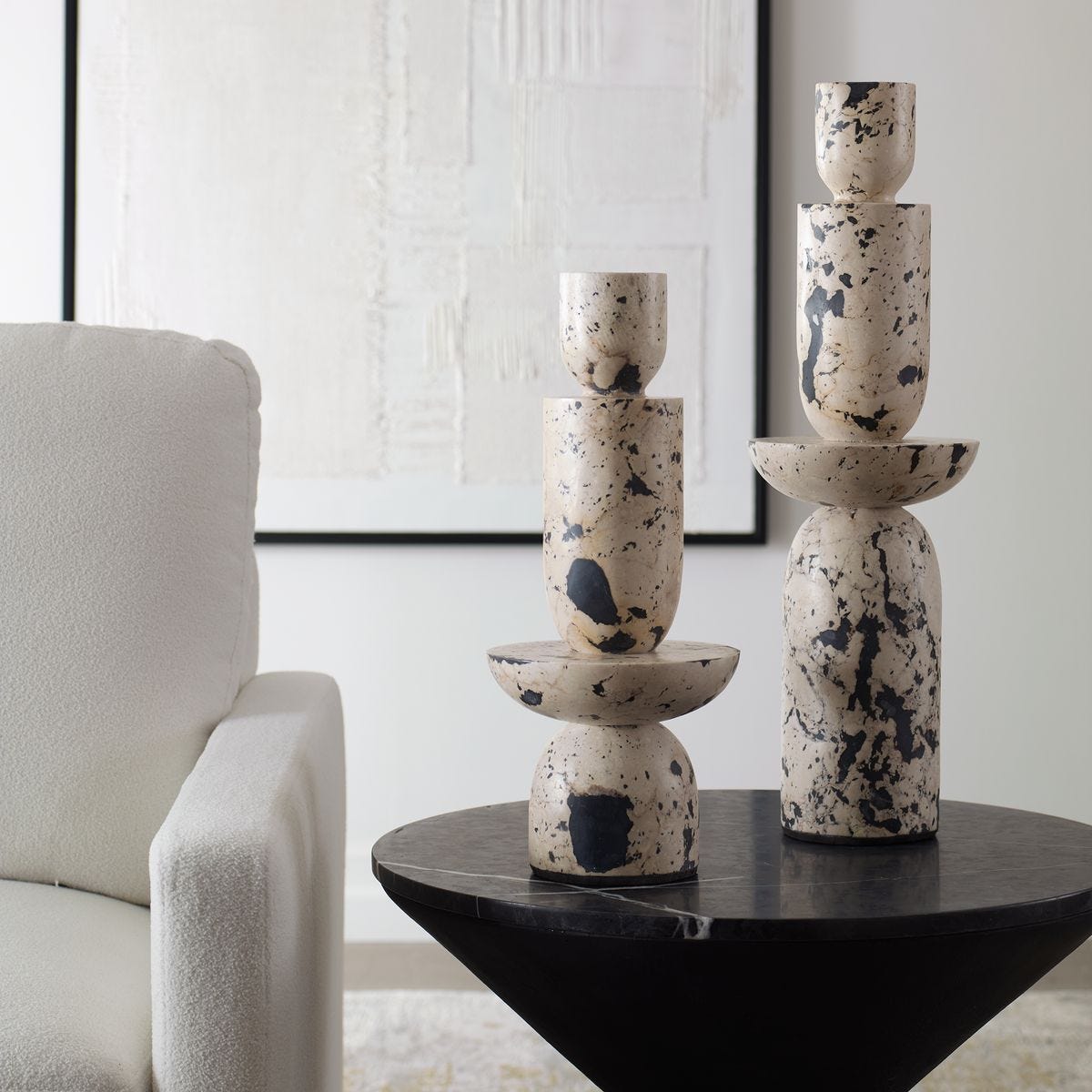 Nouveau Tower Indoor-Outdoor Sculptures, S/2 - decor accents and accessories for every room | Image 3 | InSTYLE Home & Rugs