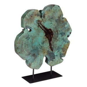 Bahati Wood Sculpture, Blue - transform your walls with stylish wall decor | Image 4 | InSTYLE Home & Rugs