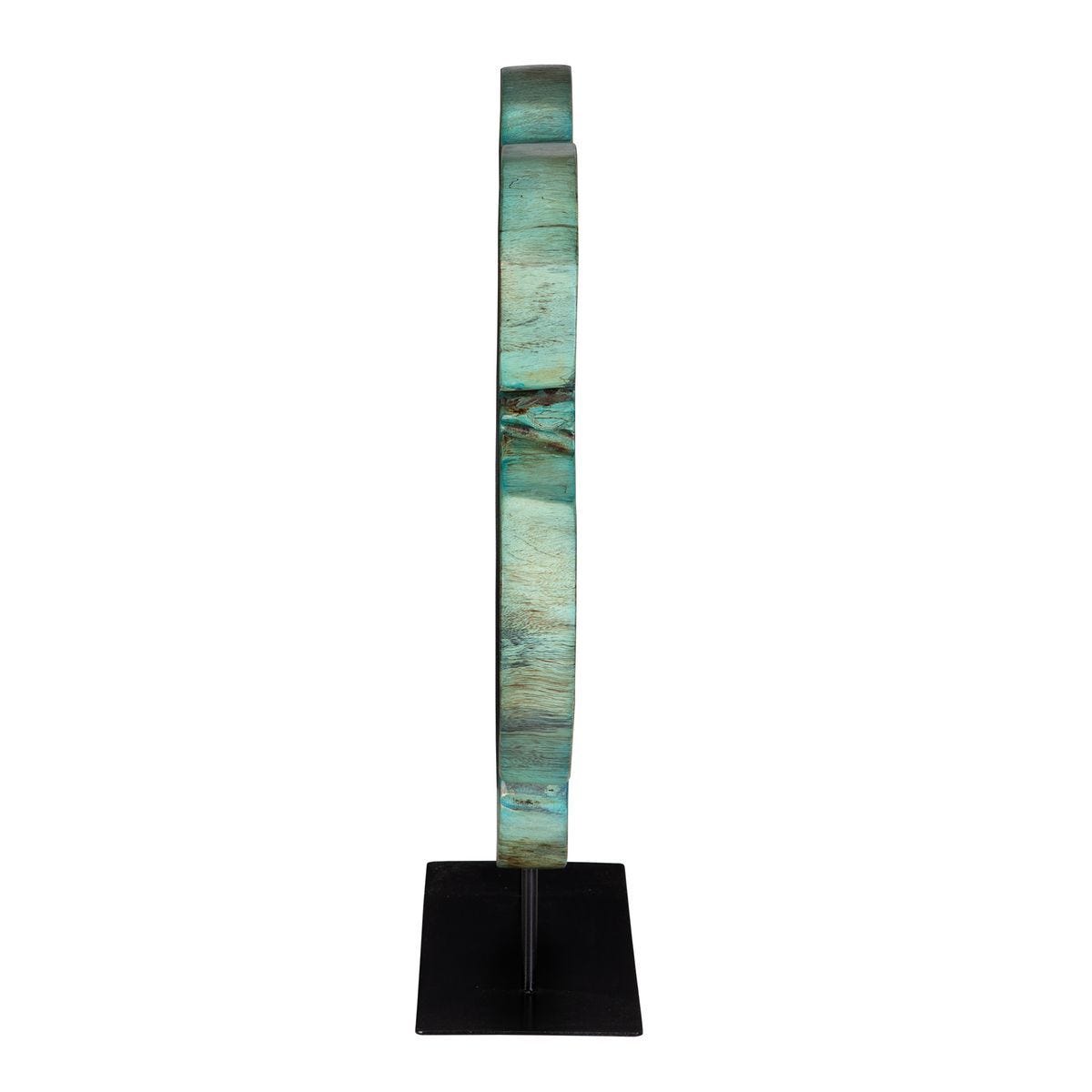 Bahati Wood Sculpture, Blue - transform your walls with stylish wall decor | Image 5 | InSTYLE Home & Rugs