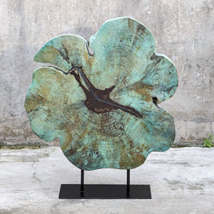 Bahati Wood Sculpture, Blue - transform your walls with stylish wall decor | Image 3 | InSTYLE Home & Rugs