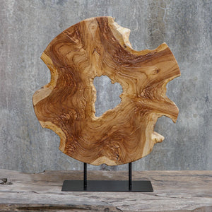 Bahati Wood Sculpture, Natural - find the perfect pieces to complement your interior design | Image 3 | InSTYLE Home & Rugs