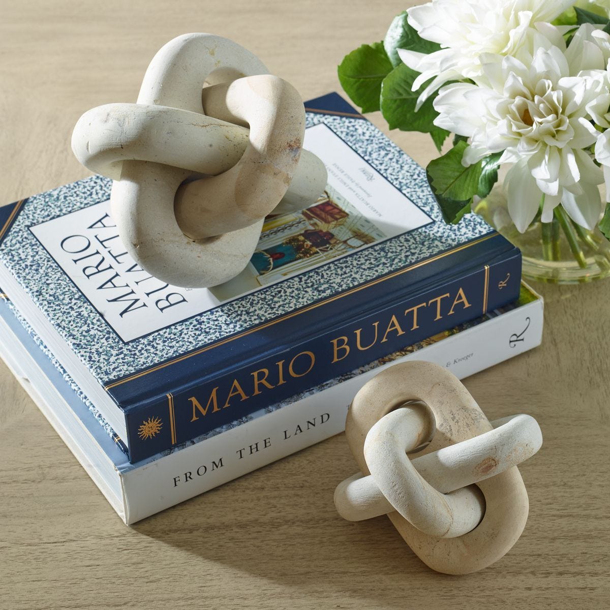 Limestone Link Indoor-Outdoor Sculptures, S/2 - modern accessories for a personalized living space | Image 5 | InSTYLE Home & Rugs