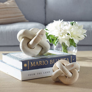 Limestone Link Indoor-Outdoor Sculptures, S/2 - modern accessories for a personalized living space | Image 1 | InSTYLE Home & Rugs