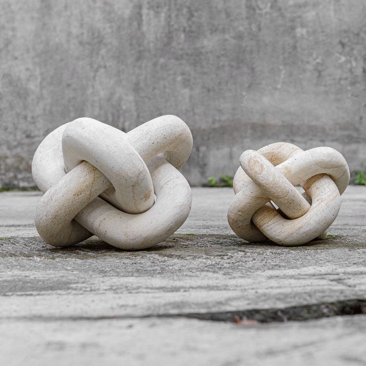 Limestone Link Indoor-Outdoor Sculptures, S/2 - modern accessories for a personalized living space | Image 6 | InSTYLE Home & Rugs
