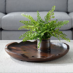 Nature's Edge Indoor-Outdoor Bowl - modern decorative bowl for displaying fruit or decorative items | Image 3 | InSTYLE Home & Rugs